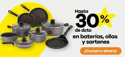 Éxito en baterías, ollas y sartenes oferta
