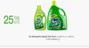 Jumbo Detergente líquido top terra oferta