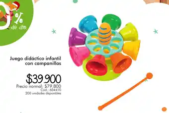 Panamericana Juego Didactico Infantil Con Campanillas oferta