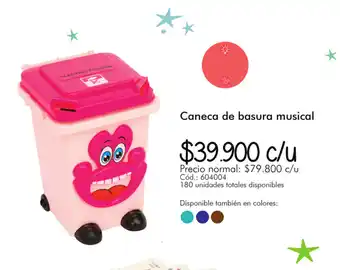 Panamericana Caneca de Basura Musical oferta