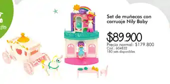 Panamericana Set de Muñecas con Carruaje Nily Baby oferta