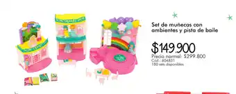 Panamericana Set de Muñecas con ambientes y pista de baile oferta