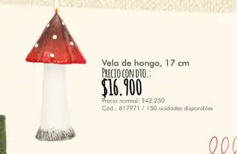 Panamericana Vela de Hongo 17cm oferta