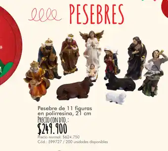 Panamericana Pesebre de 11 figuras en polirresina 21cm oferta