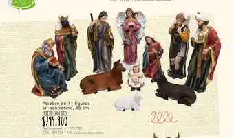 Panamericana Pesebre de 11 Figuras en polirresina 45cm oferta