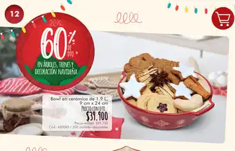 Panamericana Bowl en Ceramica de 1.9L 9cm x 24cm oferta