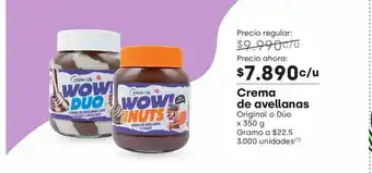 Jumbo Crema de avellanas wow nuts oferta