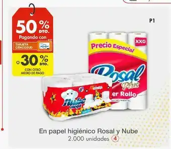 Metro En papel higiénico rosal y nube oferta