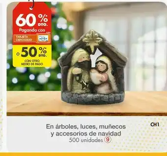 Metro En árboles, luces, muñecos y accesorios de navidad oferta