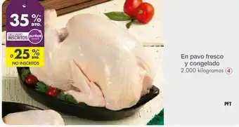 Metro En pavo fresco y congelado oferta