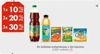 Metro En bebidas instantáneas y tés líquidos oferta