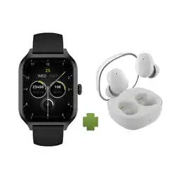 Alkomprar Reloj ESENSES SW-31 45 mm Negro + Audífonos TWS-18 oferta