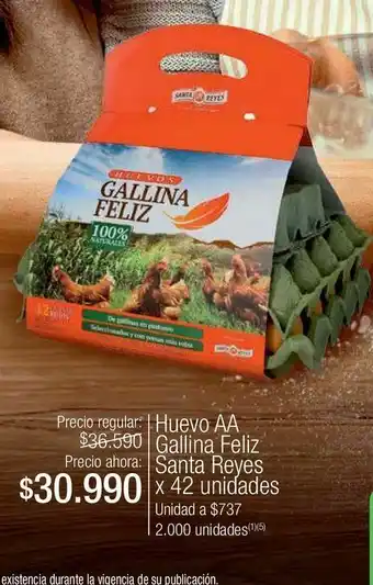 Jumbo Huevos gallina feliz oferta