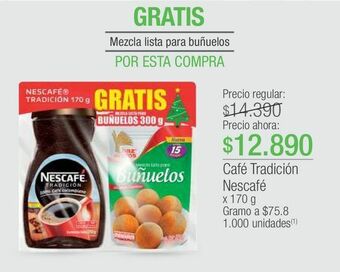 Jumbo Café instantáneo nescafé oferta