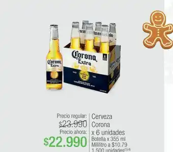 Cerveza corona 6 un x 355 ml
