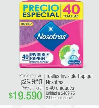 Jumbo Toallas higiénicas nosotras oferta