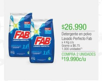 Jumbo Detergente en polvo fab oferta