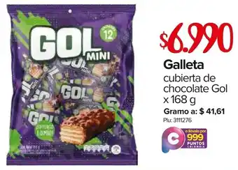 Super Inter Galleta Cubierta de Chocolate Gol 168g oferta