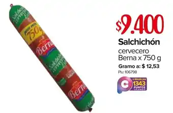 Salchichón Cervecero Berna 750g
