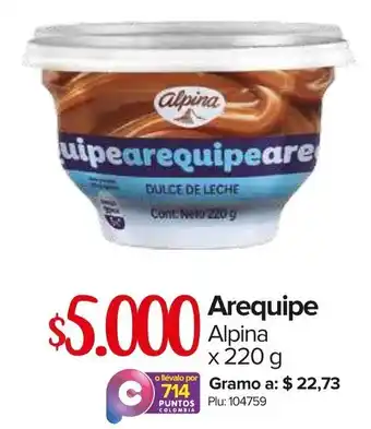 Super Inter Arequipe Alpina 220g oferta