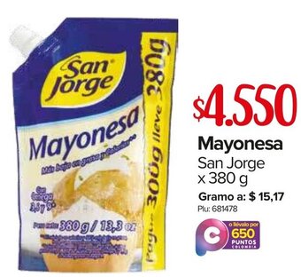 Super Inter Mayonesa San Jorge 380g oferta