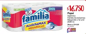 Super Inter Papel Higiénico Familia Acolchamax Megarello x 12 und 408m oferta