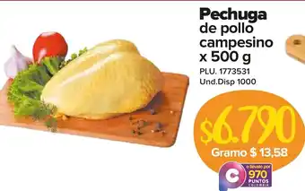 Super Inter Pechuga de Pollo Campesino x 500g oferta