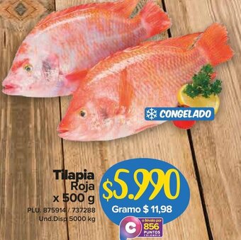 Super Inter Tilapia Roja x 500g oferta