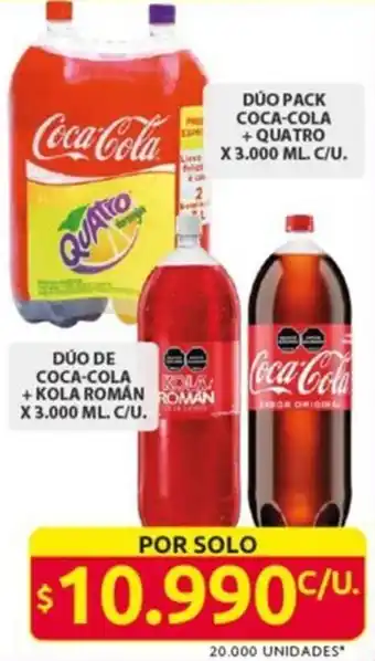Ara Coca-cola + quatro dúo pack oferta