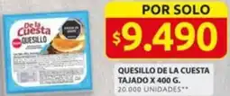 Ara De la cuesta quesillo tajado oferta