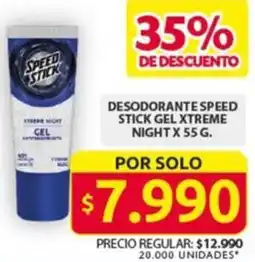 Ara Speed stick desodorante gel xtreme night oferta
