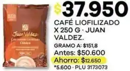 Juan valdez café liofilizado