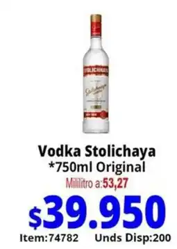 Stolichaya vodka