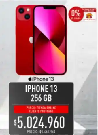 Claro iPhone 13 256GB oferta