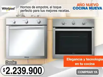 Alkosto Whirlpool hornos de empotre, el toque perfecto para tus mejores recetas. oferta