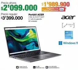 Jumbo Acer portátil oferta