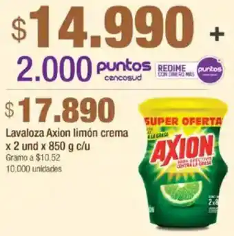 Jumbo Axion lavaloza limón crema oferta