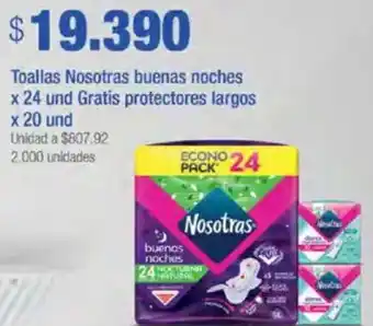 Jumbo Toallas Nosotras buenas noches oferta