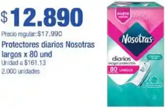 Jumbo Protectores diarios nosotras largos oferta