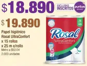 Jumbo Rosal ultraconfort papel higiénico oferta