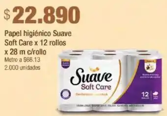 Jumbo Suave soft care papel higiénico oferta