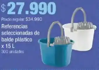 Jumbo Referencias seleccionadas de balde plástico oferta