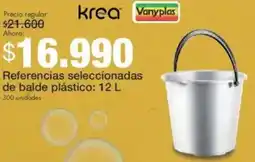 Metro Referencias seleccionadas de balde plástico oferta