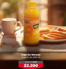 Tiendas D1 Jugo de naranja tree fruts oferta