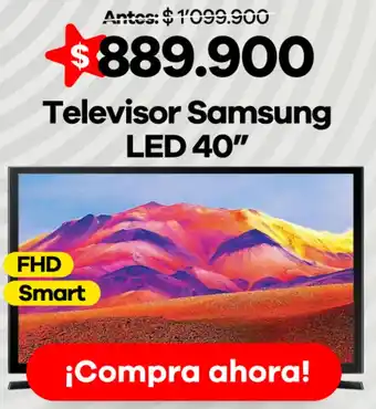 Éxito Samsung televisor led 40" oferta