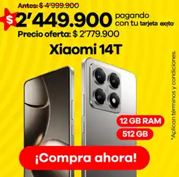 Éxito Xiaomi 14T oferta