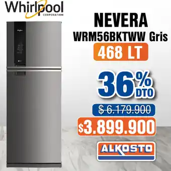 Alkosto Whirlpool nevera oferta