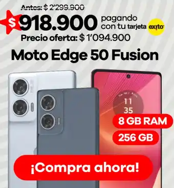 Éxito Moto edge 50 fusion oferta