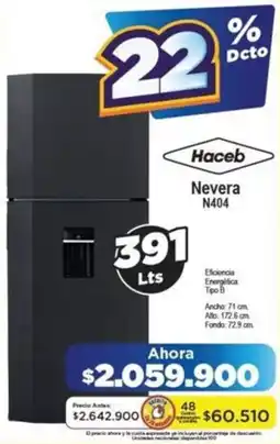 Alkomprar Haceb Nevera N404 oferta