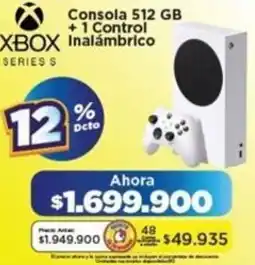 Alkomprar Xbox consola 512 gb +1 control inalámbrico oferta